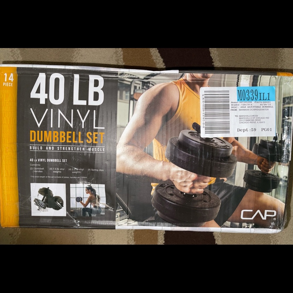 CAP 40 lb (18.1 kg) dumbell set